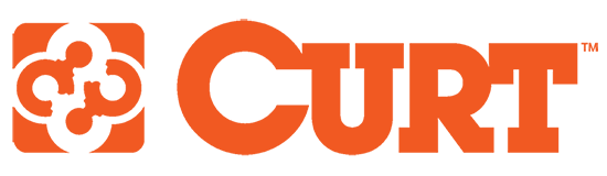CURT logo in bold orange letters