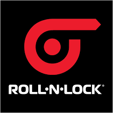 RollNLock Logo Roll-N-Lock logo with a red stylized icon on a black background.